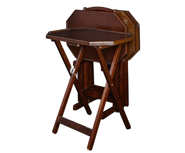 Wallace Tray Tables Espresso - Powell Company