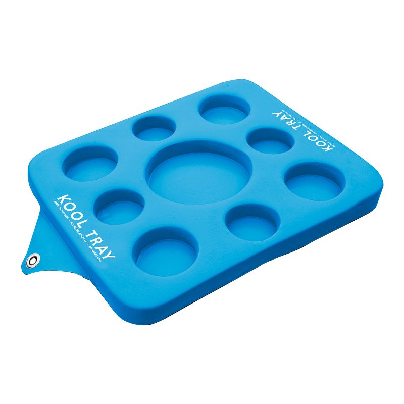 TRC Recreation Super Soft 20" Kool Floating Beverage Holder & Game Board, Blue, 1 of 6