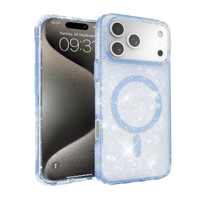 Entronix [Magnetic] Case Compatible with iPhone 17 Pro Max - [Hard Back] Glitter Color