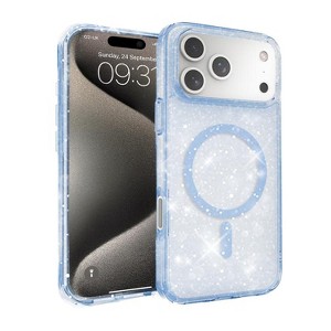Entronix [Magnetic] Case Compatible with iPhone 17 Pro - [Hard Back] Glitter Color - 1 of 4