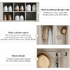 coucheta 10-Tier Tall Shoe Cabinet, 73.35" Extra Large Shoe Rack for 30 Pairs, Free Standing Organizer with Boot Shelf for Entryway, Farmhouse Style - 3 of 4