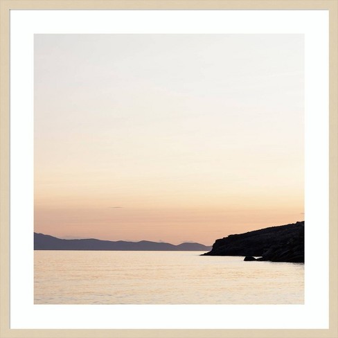 Amanti Art Sunset At Tinos By Lily Mourier Wood Framed Wall Art Print
