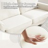 TiramisuBest Mid Century Modern Loveseat Sofa,2 Seater Sofa Couches for Living Room, Small Couch with USB & Removable Pillow Cover - 3 of 4