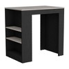 NicBex Mobile Kitchen Island Cart Morden Kitchen Carts with Storage Island Table with 3 Tier Shelves for Kitchen - 3 of 4