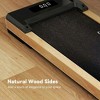 Resenkos 2.5HP Under-Desk Walking Treadmill with Remote Control and LED Display - Black/Natural Brown - 2 of 4