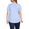 Lands' End Women's Short Sleeve Power Performance Scoop Neck Curved Hem Tunic Tee - 2 of 4