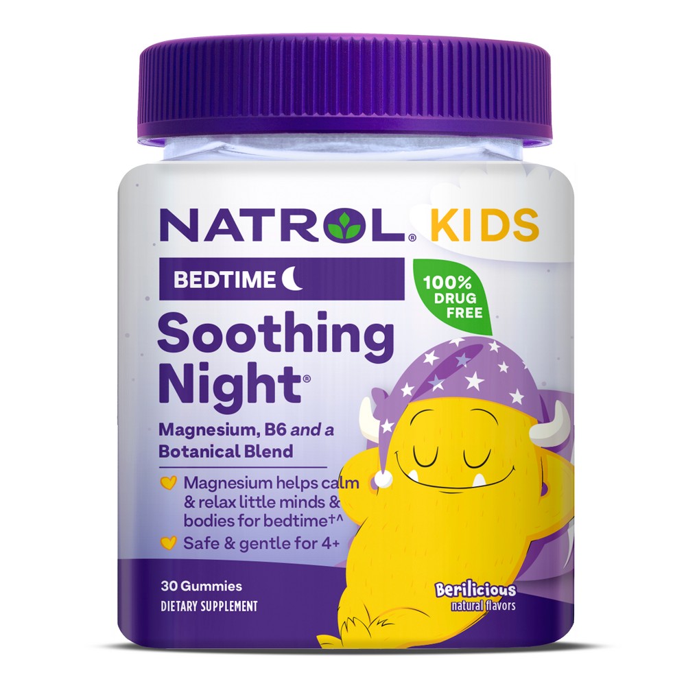 Natrol Kids' Soothing Night Melatonin-Free Sleep Gummies - Mixed Berry - 30ct