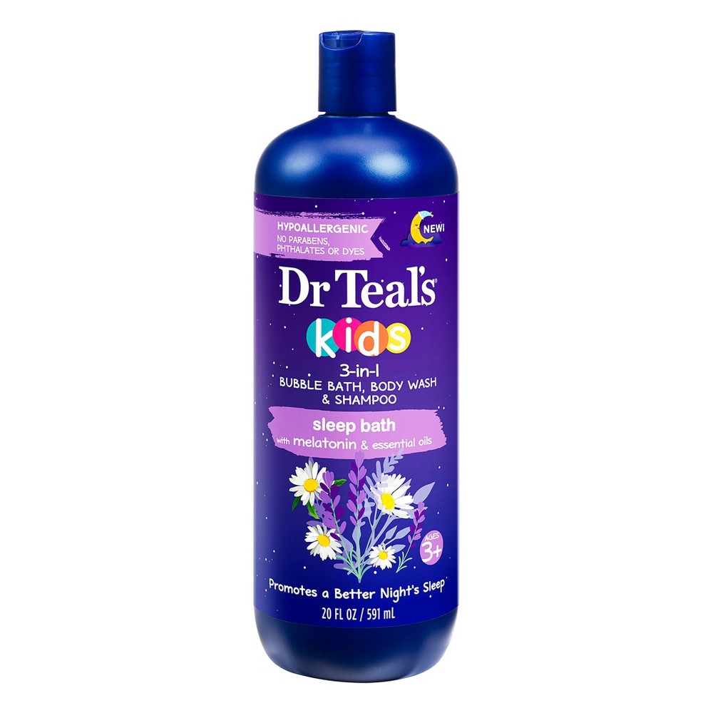 Photos - Hair Product Dr Teal's Kids 3-in-1 Sleep Bath with Melatonin & Essential Oils - Lavende