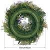 Unique Bargains Outdoor Wedding Wall Front Door Decor Artificial Peony Wreaths - 3 of 4