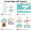 Big Dot of Happiness Colorful Floral Happy Mother's Day - DIY We Love Mom Party Clear Goodie Favor Bag Labels - Candy Bags with Toppers - Set of 24 - 3 of 4