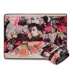 Bazillion Dreams Doctor Who David Tenant Fleece Softest Comfy Throw Blanket for Adults & Kids | Measures 60 x 50 Inch - 1 of 4