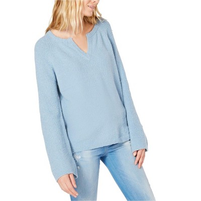 I.N.C International Concepts Womens Fuzzy Knit Sweater, Blue, X-Large