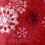 classic red textured snowflake