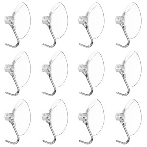 Unique Bargains Waterproof Reusable Window Wall Door Suction Cup Hooks and Hangers - 1 of 3