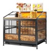 VisioGear Multi-function Dog Crates with Storage and Double Doors, Large Wooden Dog Kennel for Large/Medium Dog Indoor, Brown, 31.5"*19.69"*29.92" - 4 of 4