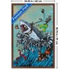 Trends International David Lozeau - Great White Wave Framed Wall Poster Prints - 3 of 4