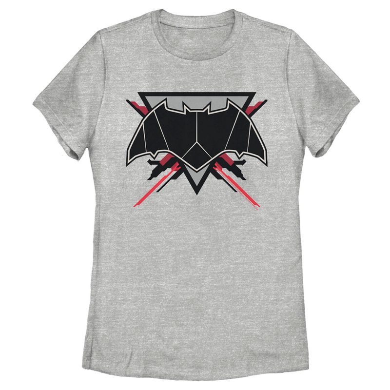 Women's Zack Snyder Justice League Batman Comic Logo T-Shirt, 1 of 5