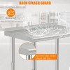 Stainless Steel Table, Heavy-Duty Metal Commercial Prep Table with Open Storage Racks for Restaurant Kitchens, Home, Hotels, Food Preparation - 3 of 4