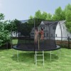 Aukfa 12FT Trampoline for Kids and Adults with Safety Enclosure Net, Double-Sided Color Pad, Curved Safety Poles - 2 of 4