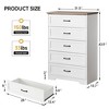 Jojoka Drawers Dresser for Bedroom,Chest of Drawers with Wide Metal Handle - 2 of 4