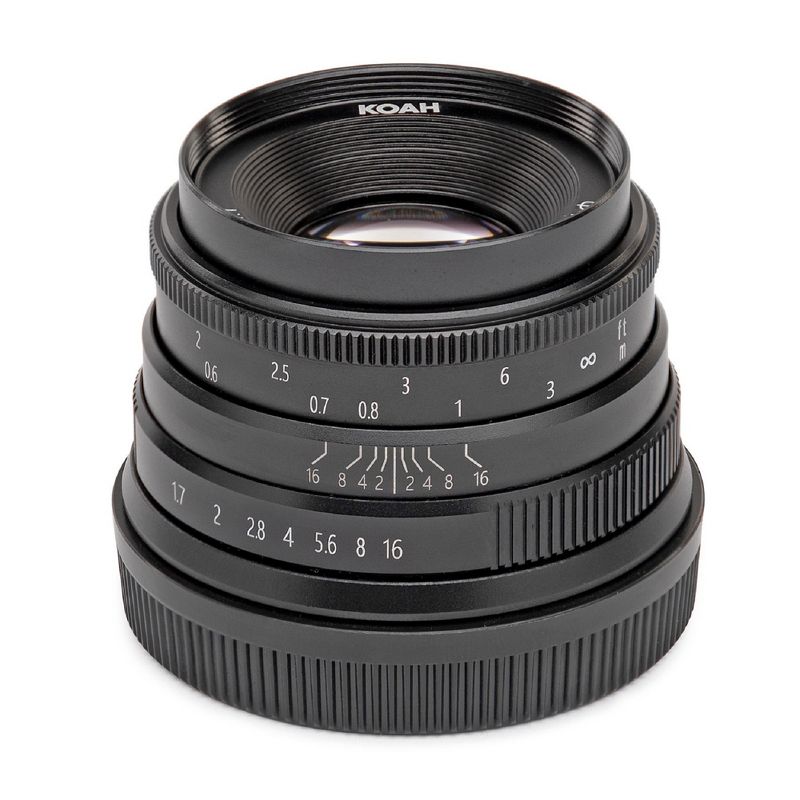 Koah Artisans Series 35mm f/1.7 Manual Focus Lens for Canon EF-M Mount (Black), 2 of 4