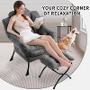 Modern Reading Lounge Accent Chair with Armrests and a Side Pocket, Leisure Upholstered Lazy Sofa Chair  for Bedroom, Dorm & Office - 4 of 4