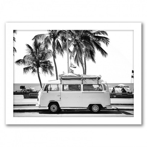 Black And White Van By Tanya Shumkina Framed Print Wall Art Americanflat Target