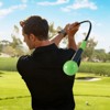 Gymax Golf Swing Trainer Aid 47" Warm-up Practice Stick w/Weighted Head for Grip - 4 of 4