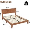 Nasitip Wooden Platform Bed Frame with Headboard, Mattress Foundation with Wooden Slat Support, No Box Spring Needed, Easy Assembly - 3 of 4