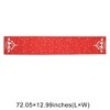 Unique Bargains Christmas Table Runner White Gazebo Linen Red White 72"x13" 1 Pc - 3 of 4