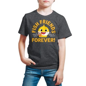 Boys' - Baby Shark - Fish Friends Forever Short Sleeve Graphic T-Shirt - 1 of 4