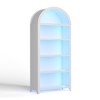 Vlrska 5-Shelf Arch Display Bookshelf with Motion-Sensor LED Lighting – Elegant Storage Rack for Study, Living, or Bedroom. - 4 of 4