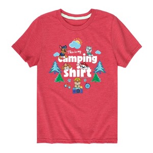 Boys' - Paw Patrol - This Is My Camping Shirt Short Sleeve Graphic T-Shirt - 1 of 4