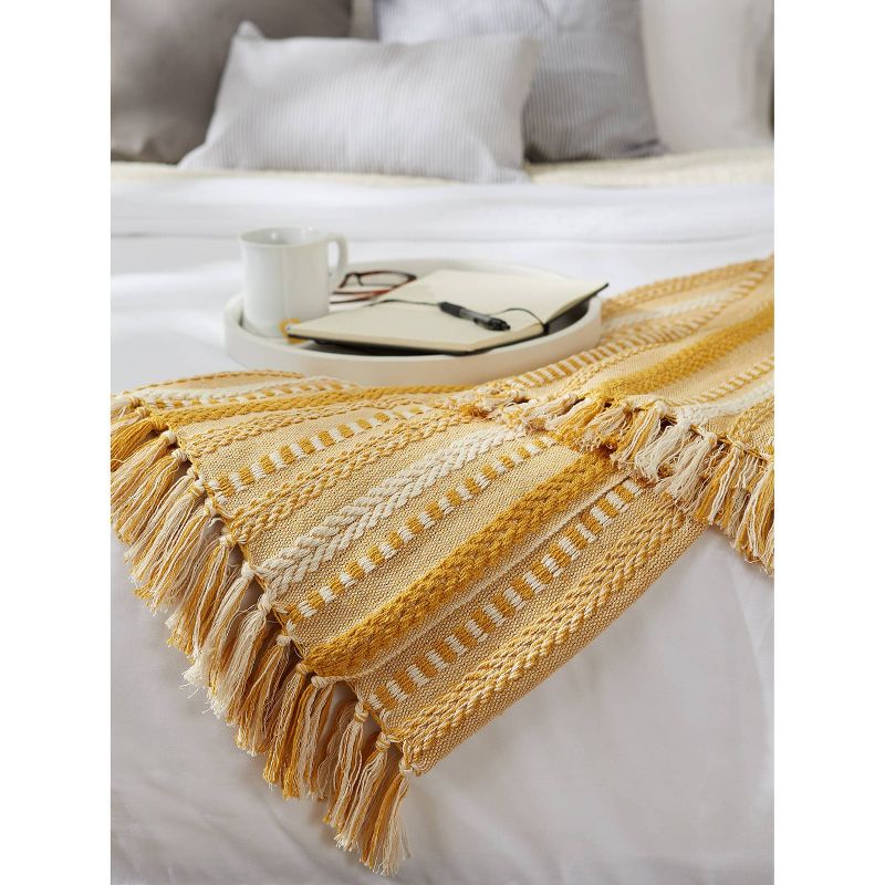 50"x60" Braided Striped Throw Blanket - Design Imports, 6 of 14