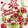 70 Pcs Christmas Balls Ornaments Set, Shatterproof Ornaments with Merry Christmas Sign & Top Tree Toppers for Xmas Christmas Tree - 3 of 4
