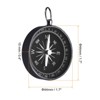Unique Bargains Survival Gear Outdoors Camping Hiking Direction Navigation Pocket Compass - 2 of 4