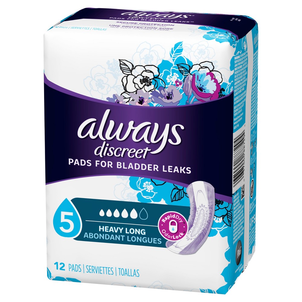 Always Discreet, Incontinence & Postpartum Underwear For Women, Size Small/Medium,  Maximum Absorbency, Disposable, 32 Count