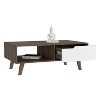 Vynxaria Coffee Table 2.0 - Stylish Design with Drawer and Open Shelf - 2 of 4