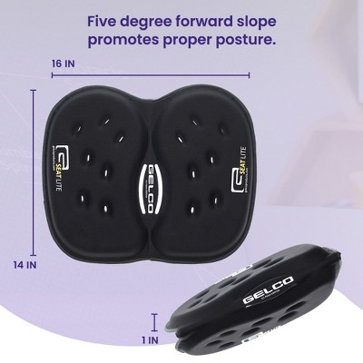 Blue Ergonomic Gel Foam Travel Cushion for Tailbone Relief