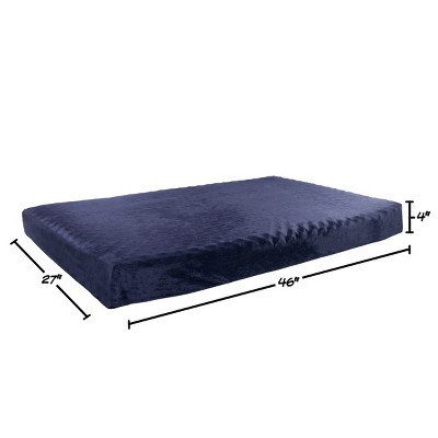 Pet Adobe Memory Foam Orthopedic Pet Bed - 46" x 27" x 4", Navy