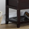 Syemin Ottomans and Benches Shoe Bench, Storage Bench, Entryway Bench, Shoe Shelf, Rustic Seating Bench with Storage, Brown, 35.43"*13.19"*18.11" - 4 of 4