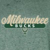 NBA Milwaukee Bucks Women's Burnout Crew Neck Fleece Sweatshirt - 4 of 4