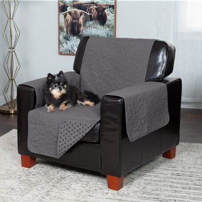 Gray Quilted Waterproof Non-Slip Chair Protector Cover