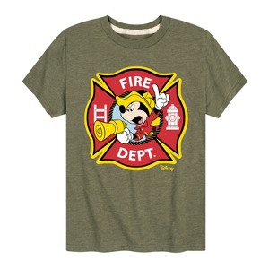 Boys' - Disney - Firefighter Mickey Short Sleeve Graphic T-Shirt - 1 of 4