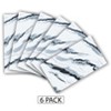 J&V TEXTILES 6PCS Marble Peel and Stick Backsplash Waterproof Washroom Wall Panels, Peel and Stick Tile, PVC Wall Panels for Kitchen- 11.8"x23.6" - 3 of 4