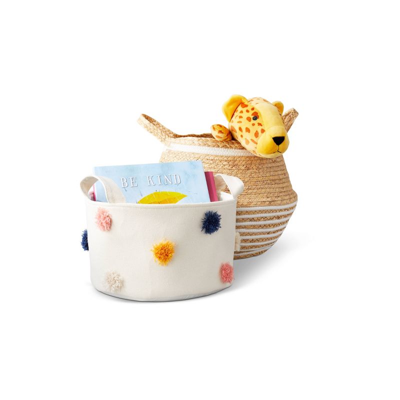 Pom-Pom Kids' Storage Basket Cream - Pillowfort™, 5 of 8