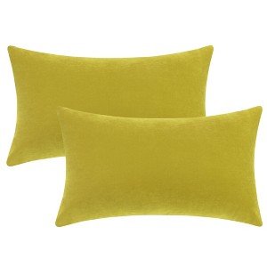 Unique Bargains Sofa Bed Solid Hidden Zippers Pillowcases 2 Pcs - 1 of 4