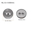 Unique Bargains Round Resin 2-Hole Fish Eye Craft Replacement Sewing Button 10 Pcs - 2 of 4