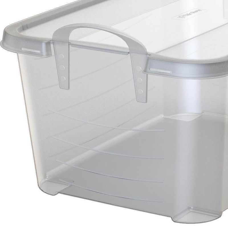 Life Story Multi-Purpose 55 Quart Stackable Storage Container with Secure Snapping Lids for Home Organization, 5 of 8