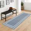 Modern Border Machine Washable Stain Resistant Rug for Living Room Bedroom - 3 of 4